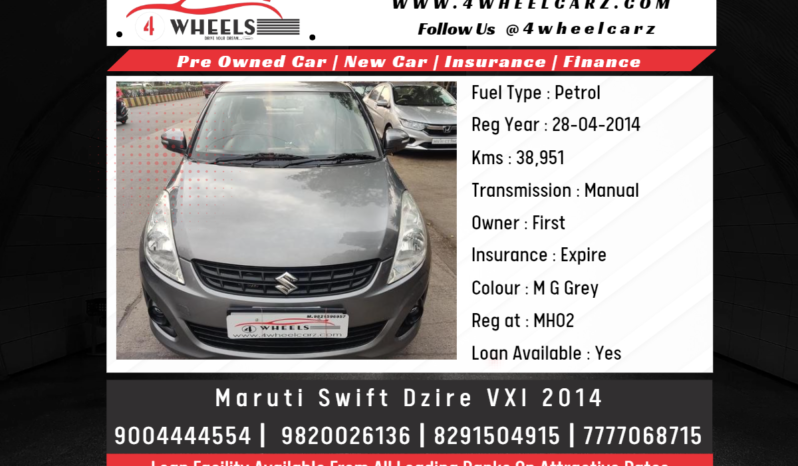 Maruti Swift Dzire VXI full