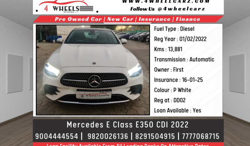 Mercedes E Class E350 CDI full